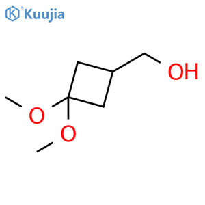(3,3-Dimethoxycyclobutyl)methanol structure