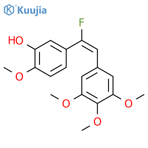 Phenol, 5-[(1E)-1-fluoro-2-(3,4,5-trimethoxyphenyl)ethenyl]-2-methoxy- structure