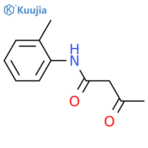 N-(2-methylphenyl)-3-oxobutanamide structure